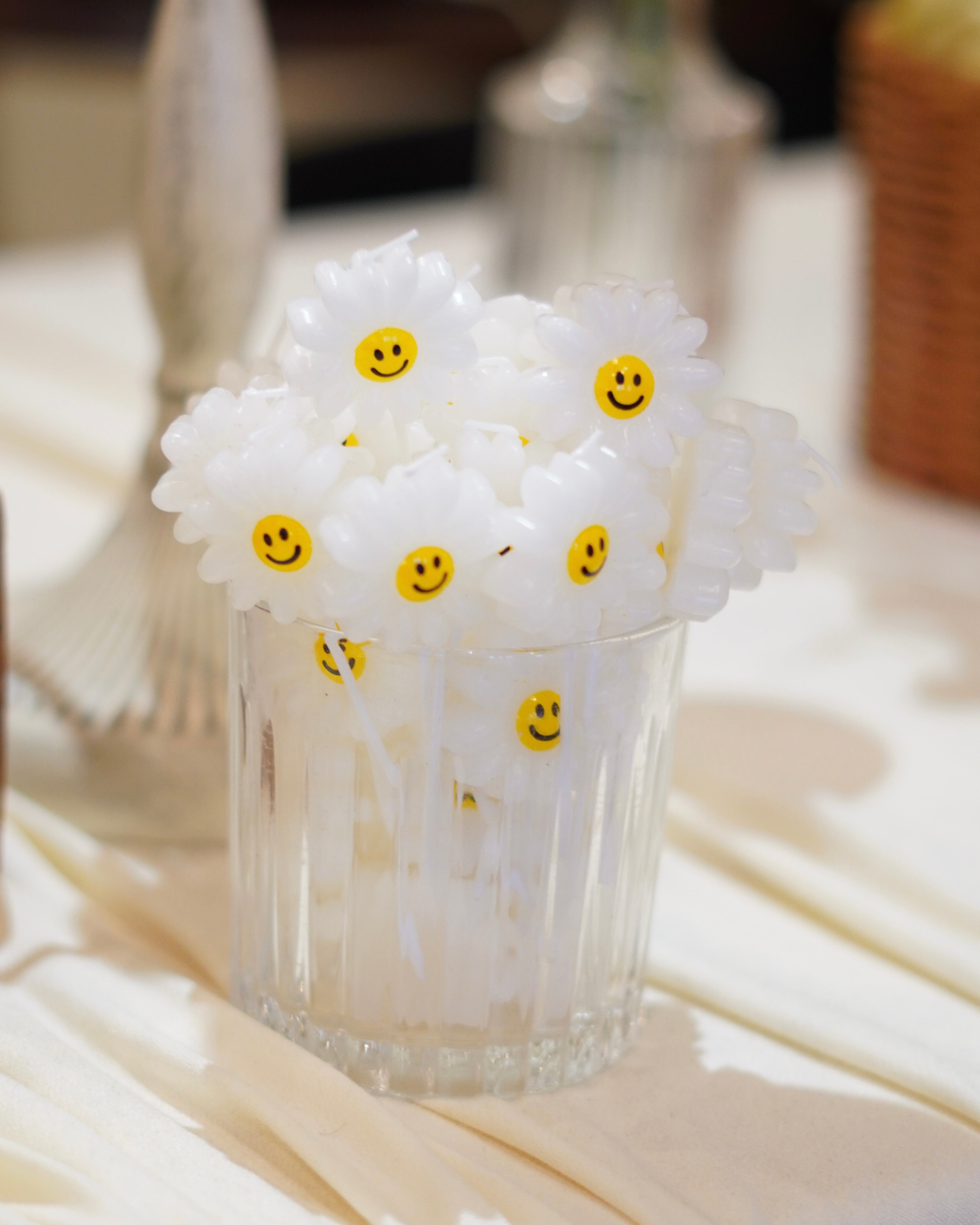 White Flower Candle